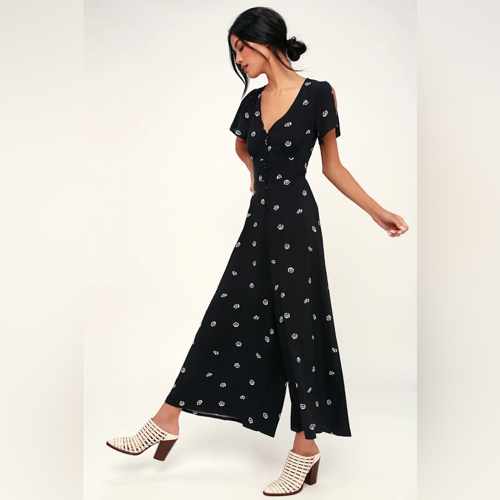 O'Neill Black Short Sleeve Jumpsuit